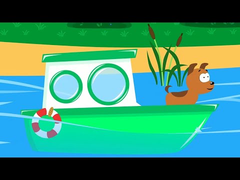 Видео: Кораблики 🚢 Учим звуки животных и цвета – Сборник – Котэ ТВ – Песенки для малышей