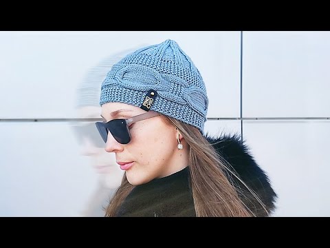 Видео: Шапка-монголка спицами DIY