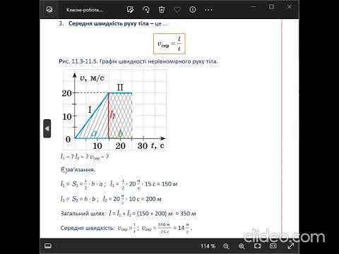 Видео: fizika7 nerivnom rux Задача з графіком швидкості
