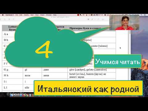 Видео: Произношение и чтение итальянских букв и слов – Итальянский как родной – 04