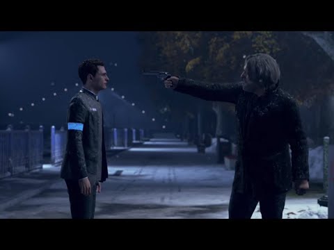Видео: Хэнк проверяет Коннора на девиантность [Пощадил/Застрелил] | Detroit: Become human