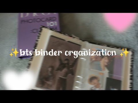 Видео: | организация карт по биндерам;  bts 🌸💕 / k-pop binder organization |