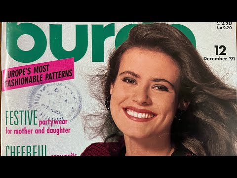 Видео: Листаю журнал ￼￼Бурда моден декабрь 91-й год . Burda moden magazine ￼￼ December 1991 .￼