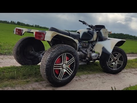 Видео: Квадроцикл из Урала. Изготовление задних крыльев и седла. 3 серия