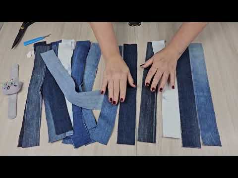 Видео: ⭐️ Очень Просто Шить Сумку из Остатков Старых Джинсов/ Пэчворк