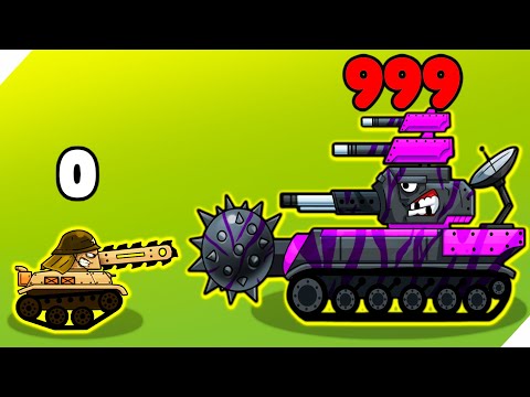 Видео: ЭВОЛЮЦИЯ СМЕШНЫХ БОЕВЫХ ТАНКОВ! БИТВА ТАНЧИКОВ! Merge Tanks
