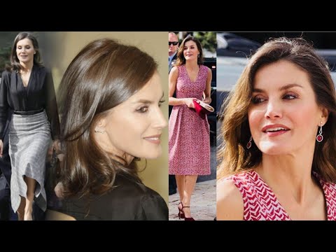 Видео: Очень красивая и стильная королева Испании Летиция. Мода и стиль/Испанская королевская семья/Биог...