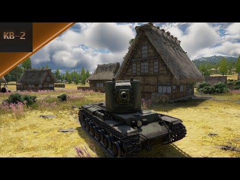 Видео: Советский роздаватель люлей КВ-2 в War Thunder