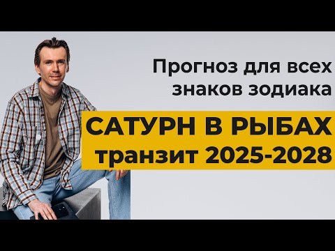 Видео: Сатурн в Рыбах, транзит 2025-2028. Прогноз для всех знаков зодиака.