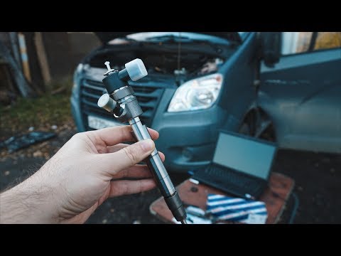 Видео: Как заменить и прописать дизельные форсунки Газель Cummins
