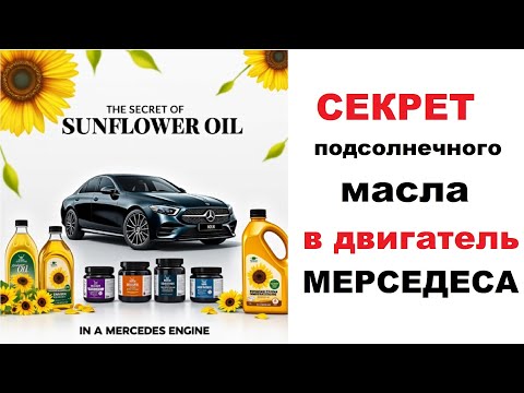 Видео: Почему не заклинил двигатель Мерседеса, на подсолнечном масле?