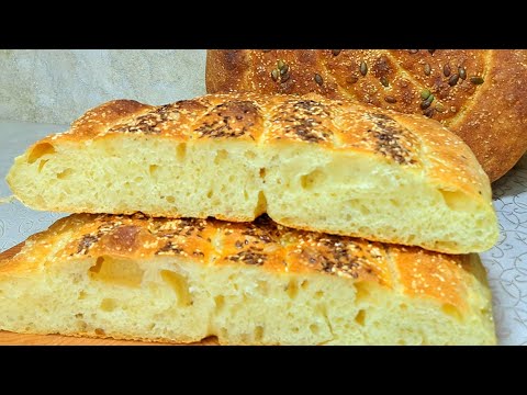 Видео: Хлеб без Замеса / Легко / Проще не Бывает / МАТНАКАШ  - Армянский хлеб !!!