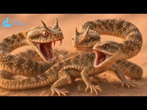 Видео: Намиб: смертельная битва между рогатыми песчаными змеями и пустынными ящерицами #документальныйфи...