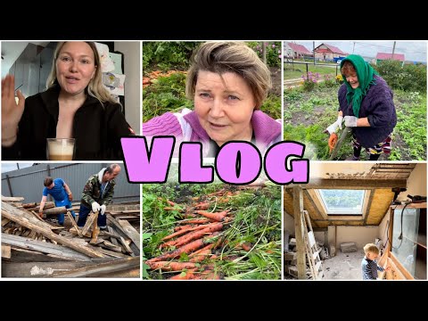 Видео: Vlog🇩🇪 начали ремонт на 3 этаже 🙈 обидела маму , теперь еду в деревню / ШОК мамин урожай / влог   