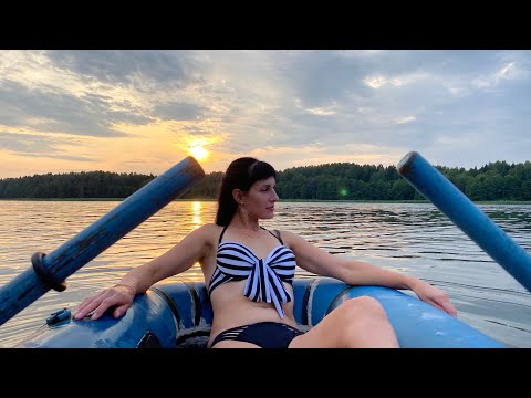 Видео: Ловим раков 🦞 на раколовки, выставляем кружки в поисках щуки 🐠 . Отдыхаем на берегу озера.