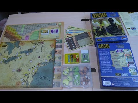 Видео: 1830: Railways & Robber Barons - Распаковка настольной игры / 1830 (2018) Board Game Unboxing