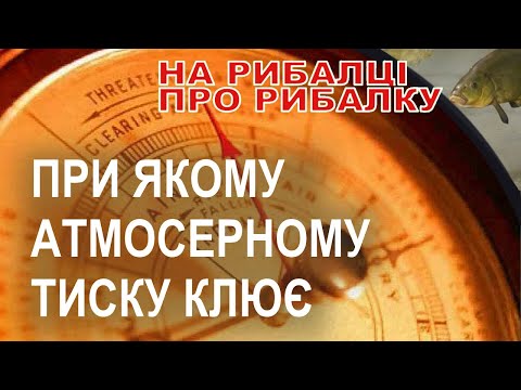 Видео: При якому атмосферному тиску клюватиме?