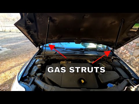 Видео: Установка стоек капота на Ford Mondeo MK4