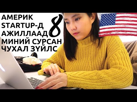 Видео: Америкд Startup Компанид Ажиллаад Сурсан 8 Чухал Зүйлс