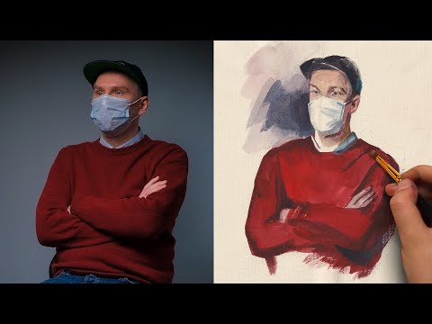 Видео: ЯРКИЙ НАБРОСОК АКВАРЕЛЬЮ от Евгении Пчелинцевой | Онлайн-школа Akademika