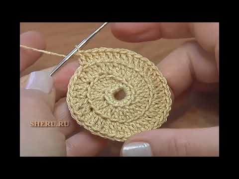 Видео: Красиво!!!! Цветок крючком на основе/Для сумки, декора, броши и создания кружева/Урок 16 Часть 1 из2