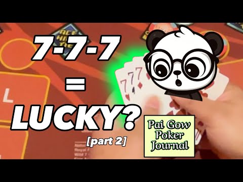 Видео: Семёрки ДОЛЖНЫ приносить удачу… верно? [Покер Face Up Pai Gow в The Sahara]