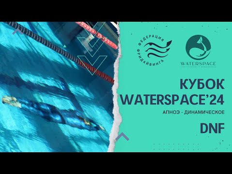 Видео: Соревнования по фридайвингу - Кубок Waterspace 2024 | DNF апноэ - динамическое