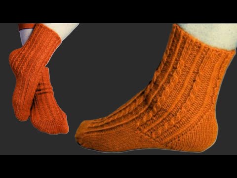 Видео: Носки спицами.Модно, элегантно, красиво.Очень просто.#(2024.)