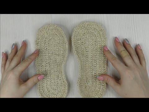 Видео: Следки крючком (подошва)