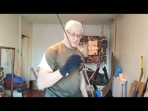 Видео: Fiberglass bow, на рукоятке с понтом для классического лука