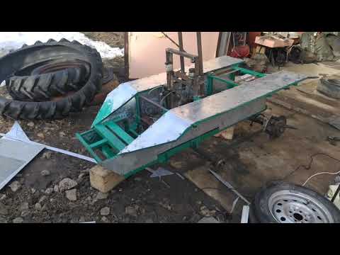 Видео: Самодельный гусеничный трактор , каркас и покраска часть 6