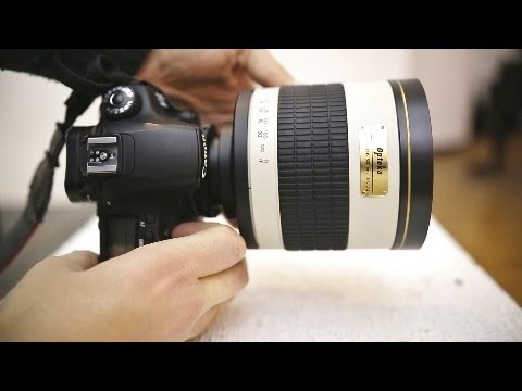 Видео: Обзоры странных объективов: Samyang 800mm f/8 Mirror и 2-кратный телеконвертер (с примерами)