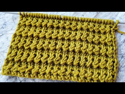Видео: ПЛОТНЫЙ, РЕЛЬЕФНЫЙ УЗОР СПИЦАМИ