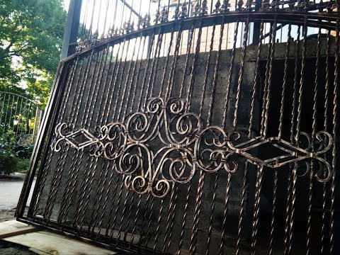 Видео: Станок для ковки , сборка кованого забора часть 2