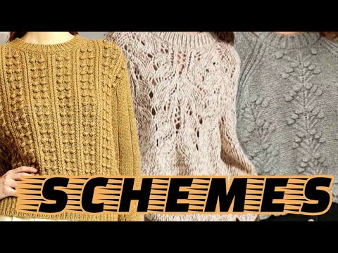 Видео: Улетные свитера со схемами вязания. Awesome sweaters with knitting patterns.