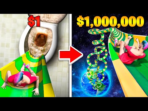 Видео: ВОДНАЯ ГОРКА за $1 vs ВОДНАЯ ГОРКА за $1.000.000 в ГТА 5 ОНЛАЙН (GTA 5 ONLINE)