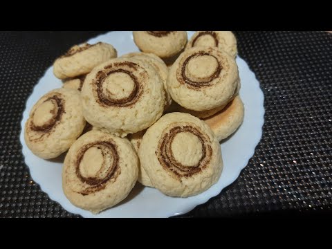 Видео: Быстрое мягкое домашние  ПЕЧЕНЬЕ грибочки шампиньоны
