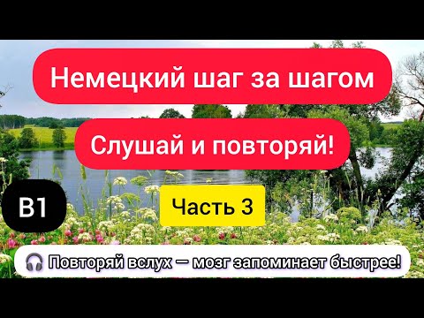 Видео: Немецкий язык шаг за шагом. Уровень B1. Предложения на немецком с переводом. Часть 3