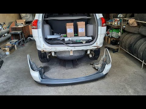 Видео: Снятие заднего бампера Mitsubishi Pajero Sport 2