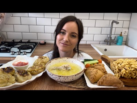 Видео: МУКБАНГ ТАТАРСКАЯ КУХНЯ СУП КУРИНЫЙ МАНТЫ ТРЕУГОЛЬНИКИ ЧАК-ЧАК