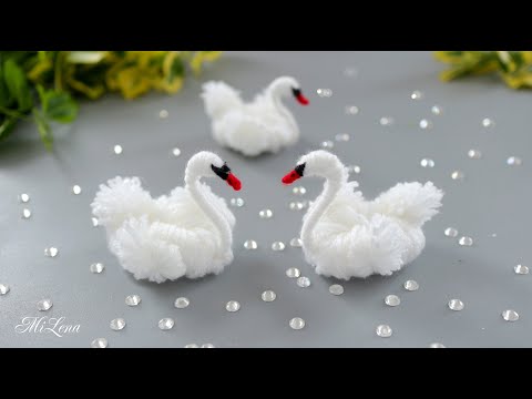 Видео: ЛЕБЕДИ из пряжи 🦢 Fast and Easy 💥 Swan made of Yarn 🦢🧶