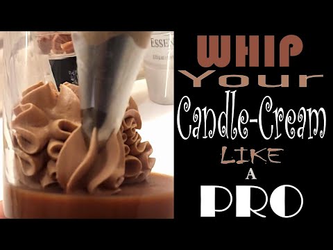 Видео: Как взбить воск для свечей, как глазурь 🍰 | Простой урок по изготовлению взбитых восковых свечей