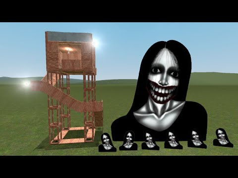 Видео: Кучисакэ Онна против Башен в Garry's Mod