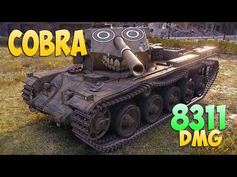 Видео: Cobra - 6 Фрагов 8.3K Урона - Король горы! - Мир Танков