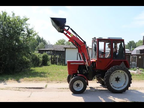 Видео: Погрузчик ПКУ-0.5 на трактор Т-25