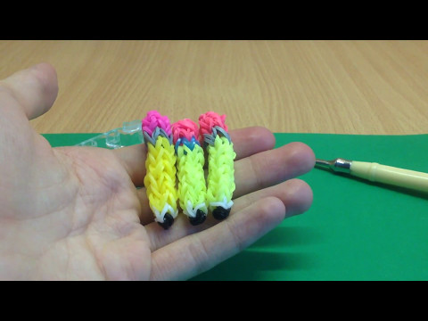 Видео: 3D мини Карандаш из резинок на станке monster tail