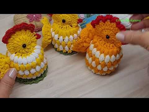 Видео: Вязаная курочка к пасхе. Вяжем к Светлой Пасхе .