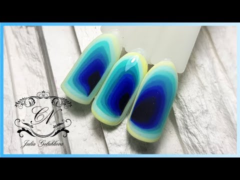Видео: ❤Дизайн ногтей "Марианская впадина" ❤ Гель лак ТNL❤АКЦИЯ❤ Nail art❤Роспись ногтей❤