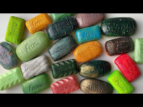 Видео: ASMR carving of small colored cubes/ режу крашенные кубики