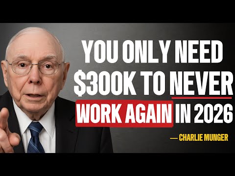 Видео: Чарли Мангер: 300 тысяч долларов достаточно, чтобы никогда больше не работать (вот как)